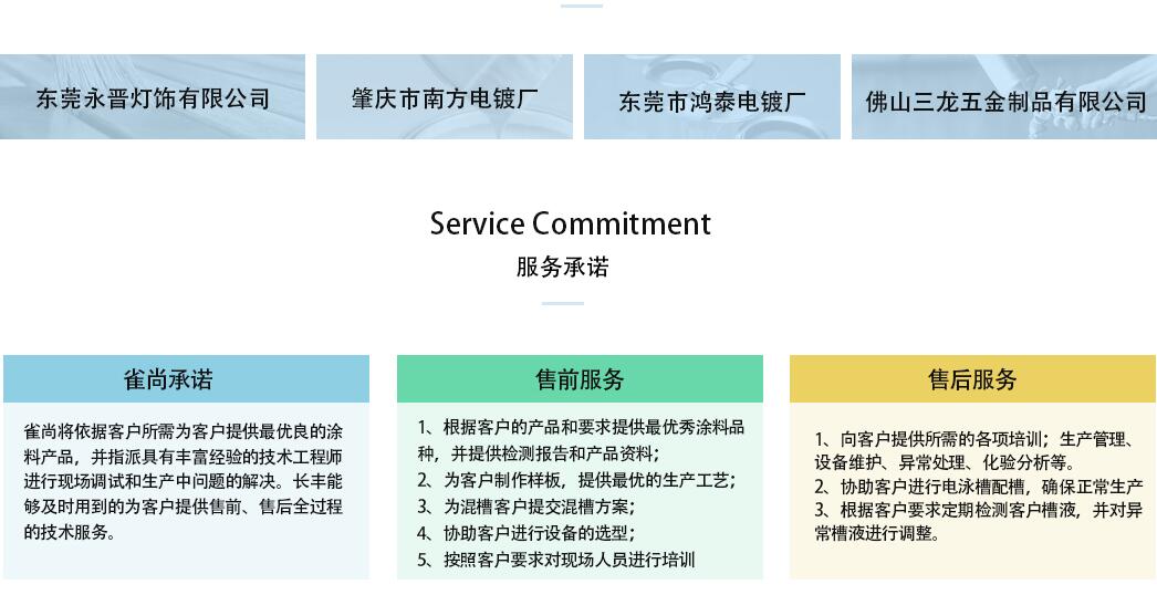 雀尚水性电泳漆部分应用厂家案例